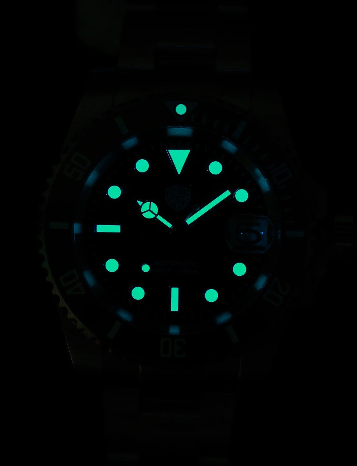 Watchdives WD5512 Automatik Uhr Herren Luxus Taucheruhr Edelstahl Saphirglas
