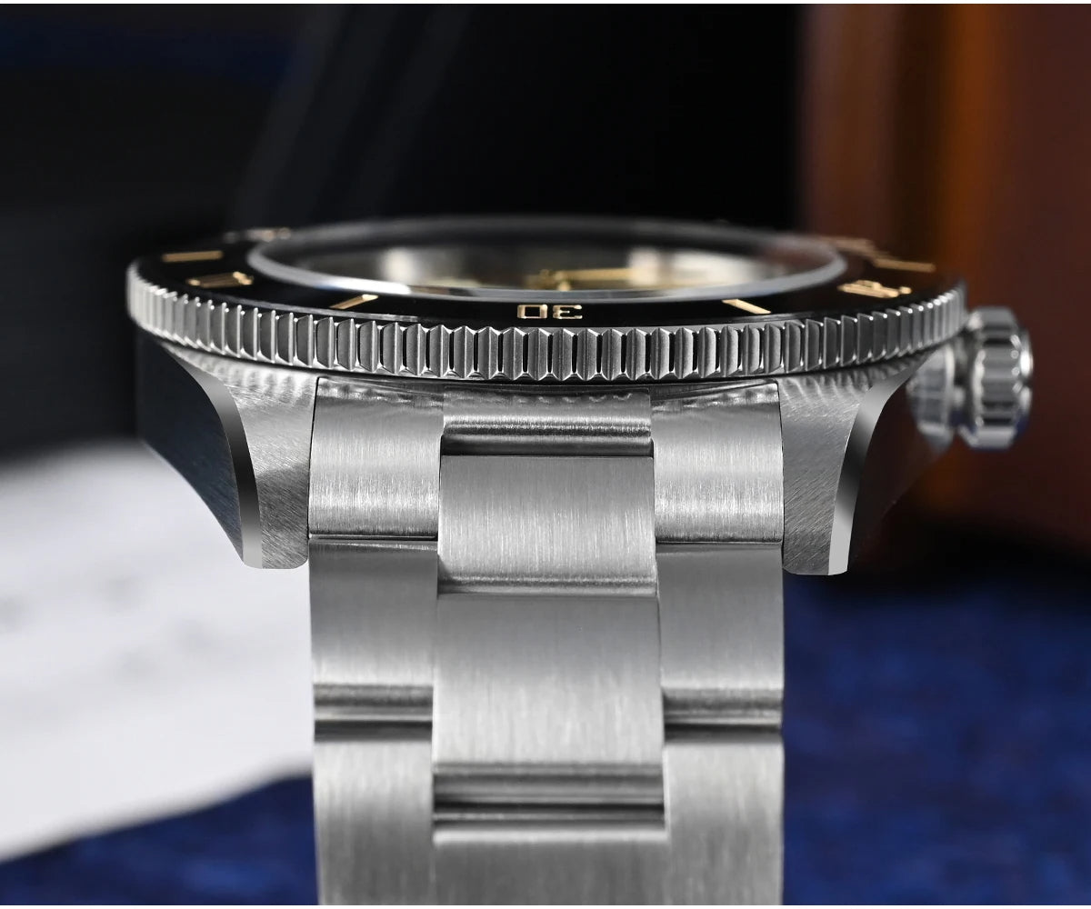San Martin SN0121T Titanium Automatikuhr Herren Taucheruhr