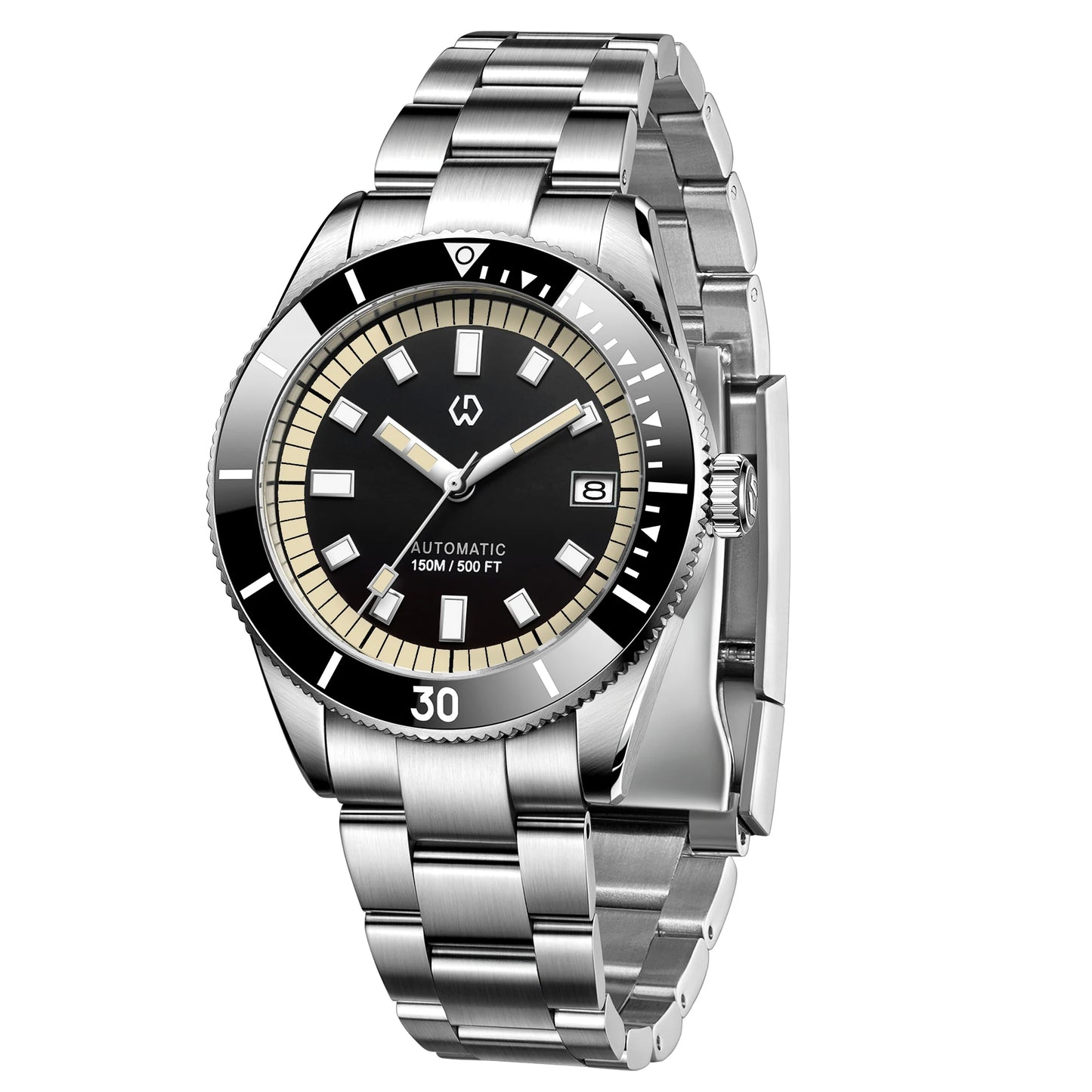 Wishdoit Taucheruhr 40mm Seiko NH35 Werk Edelstahl