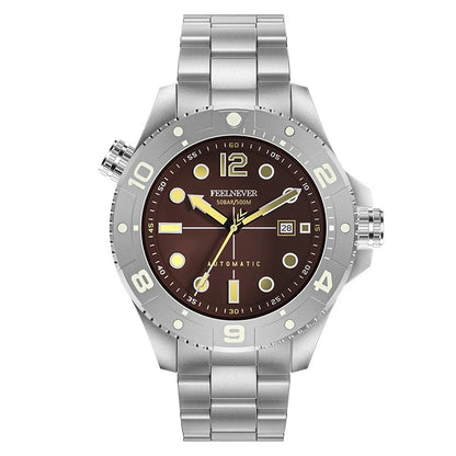 Feelnever Taucheruhr Automatik Edelstahl 45mm