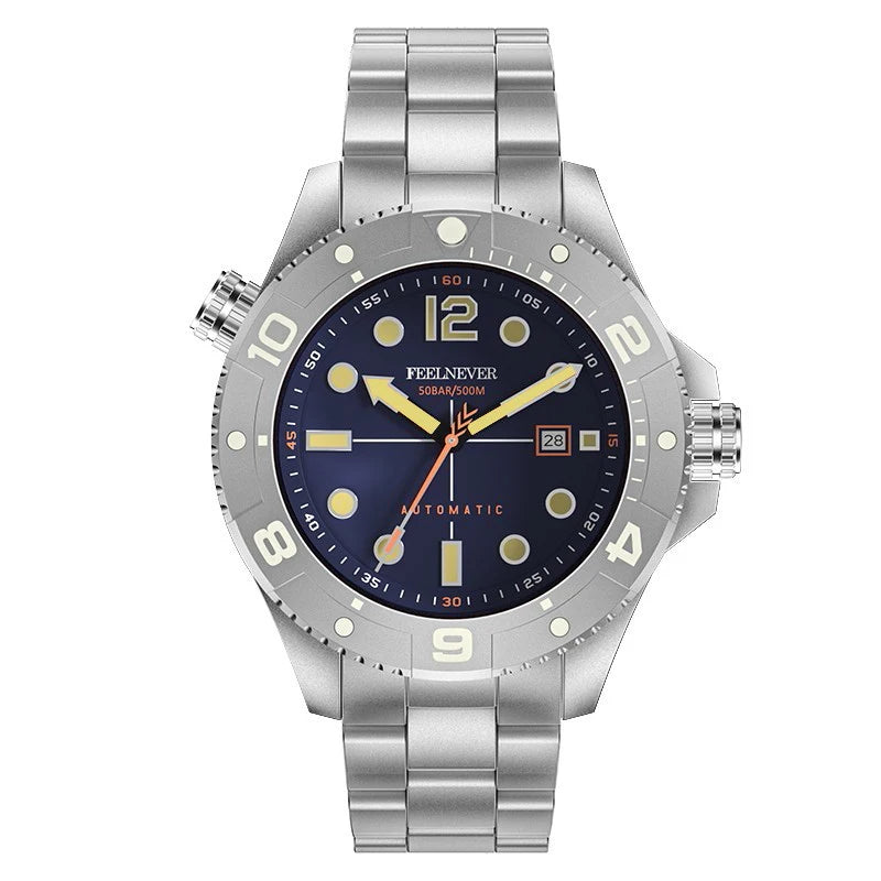 Feelnever Taucheruhr Automatik Edelstahl 45mm
