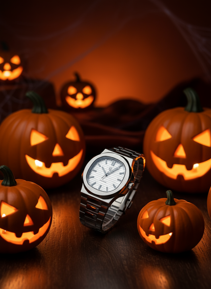 Lass die Schrift weg und bearbeite die Uhr nochmal 