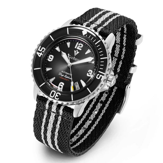 Cadisen Automatik Uhr Herren Armbanduhr Edelstahl 42mm Mineralglas 10bar Datum