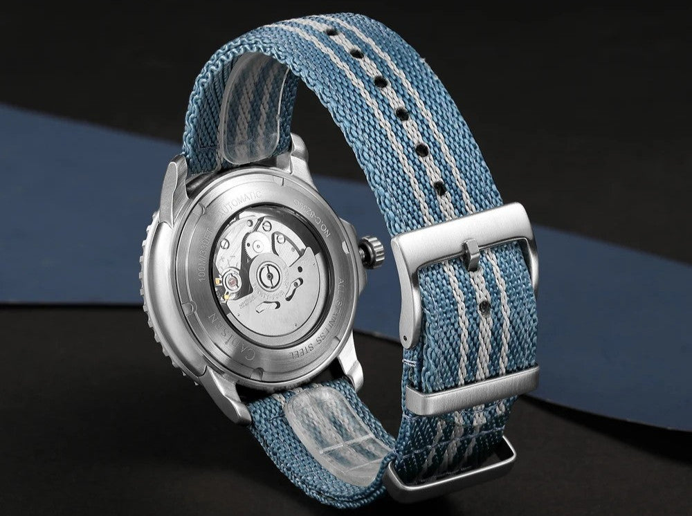 Cadisen Automatik Uhr Herren Armbanduhr Edelstahl 42mm Mineralglas 10bar Datum