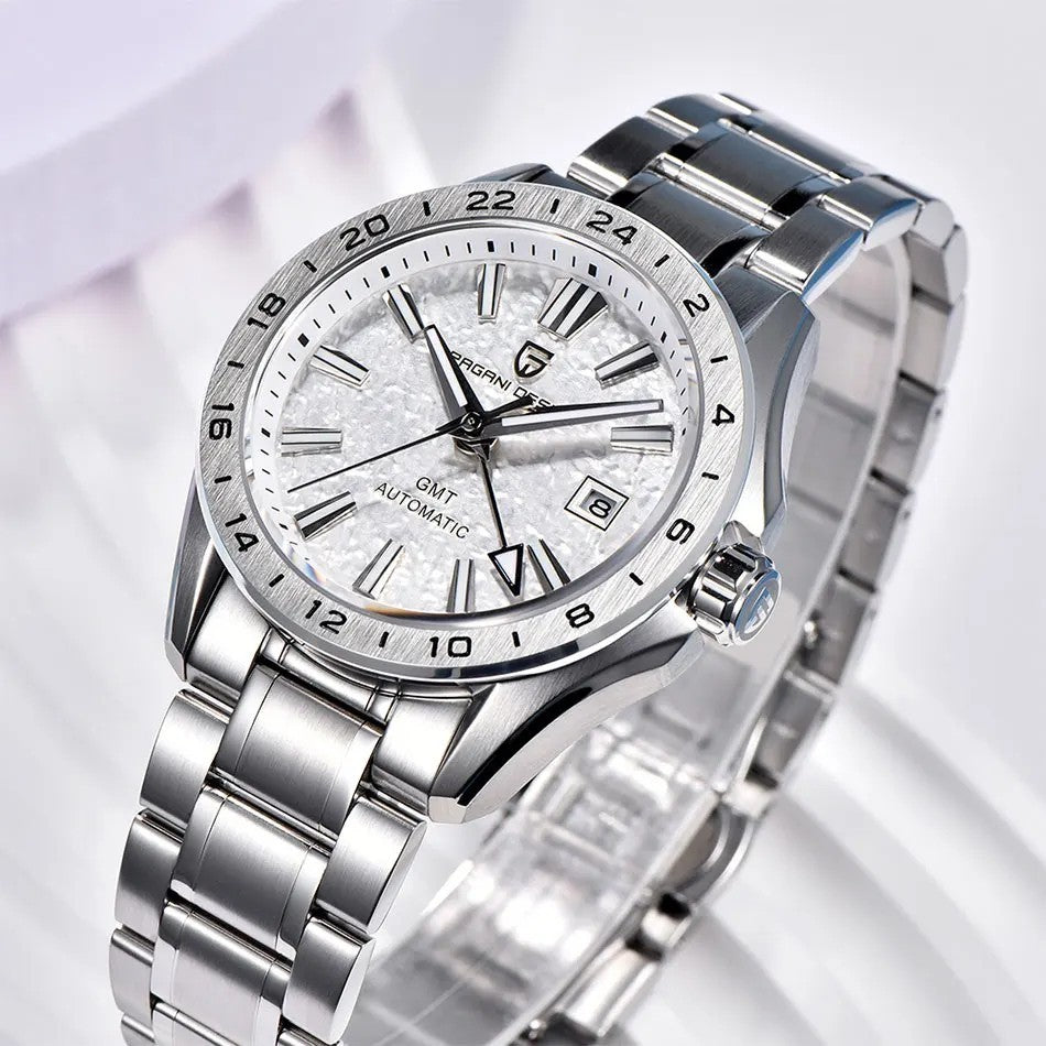 Pagani Design PD-1792 GMT Automatikuhr Herren Edelstahl 39mm Saphirglas