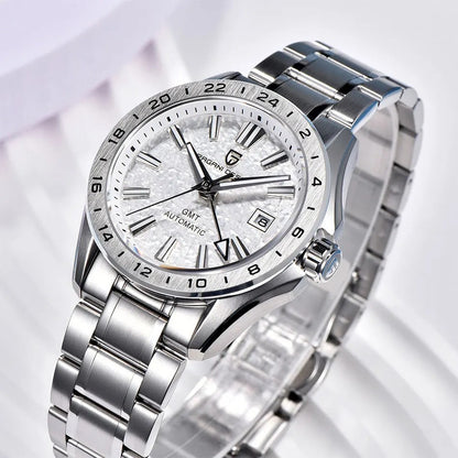 Pagani Design PD-1792 GMT Automatikuhr Herren Edelstahl 39mm Saphirglas