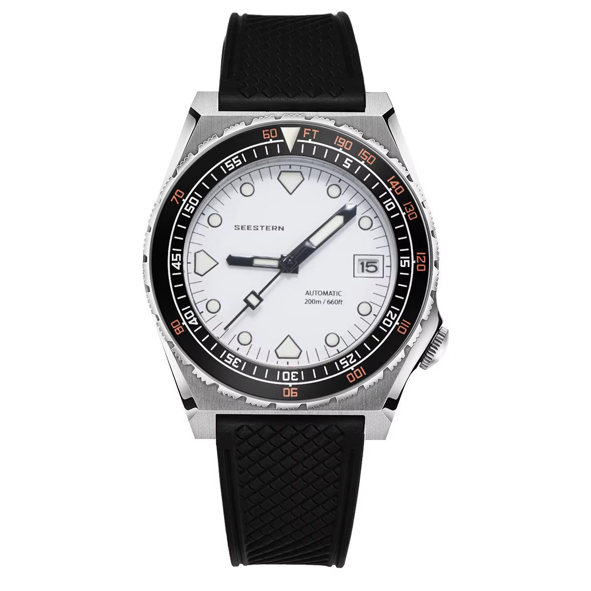 Seestern Taucher Uhr SUB600T Automatikuhr Saphirglas Edelstahl 200m Wasserdicht