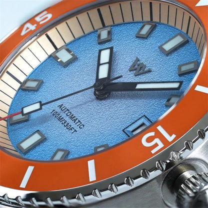 Welly Merck Luxus Herren Automatikuhr Armbanduhr 41mm Saphirglas Edelstahl