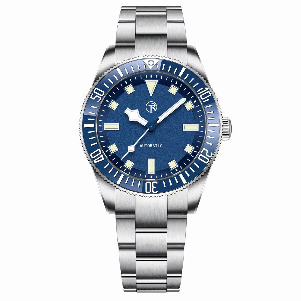 RollTimi Automatikuhr Seiko NH35 Edelstahl Saphirglas Datum 42mm