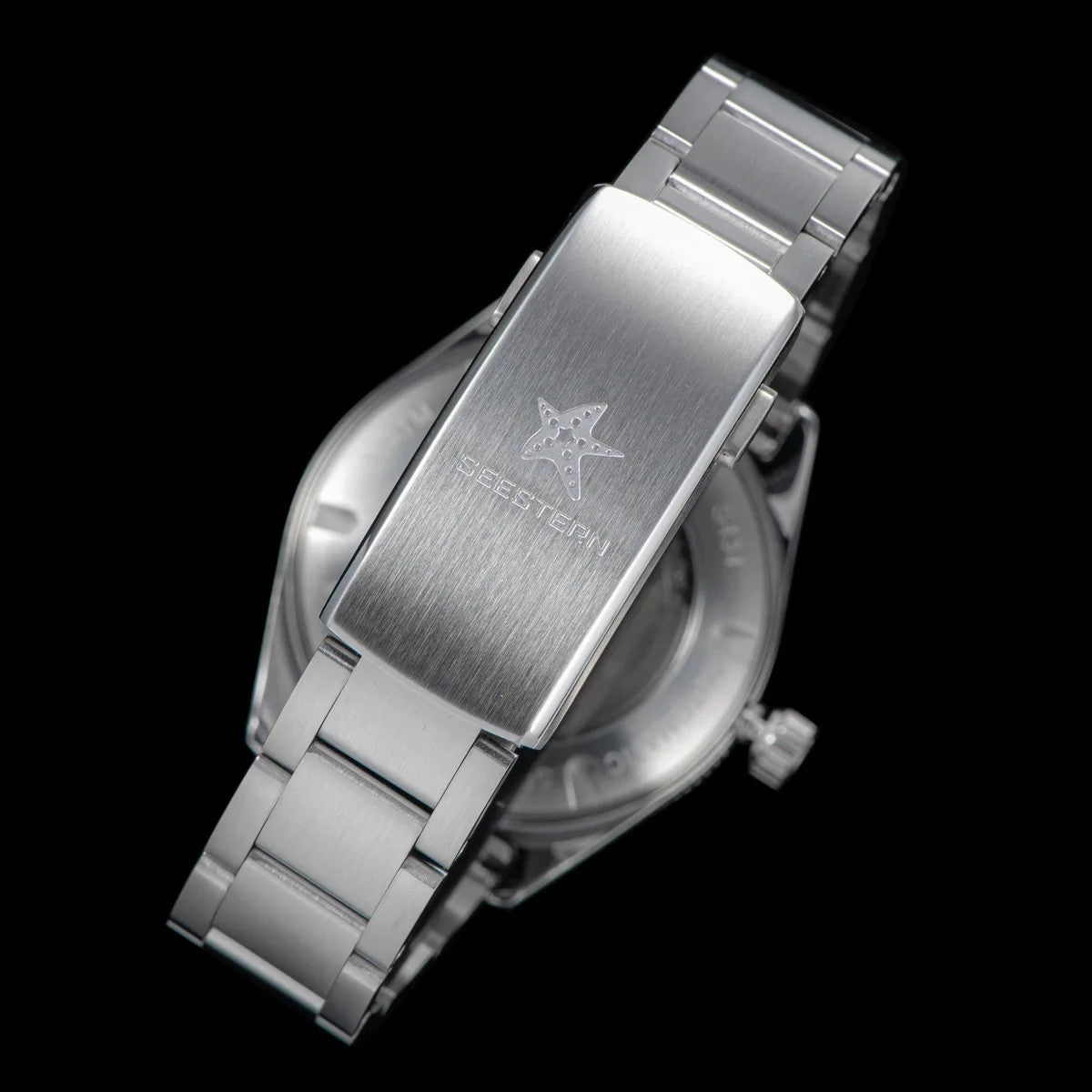 Seestern S434-2 Herren Automatikuhr Armbanduhr Edelstahl Saphirglas 39mm