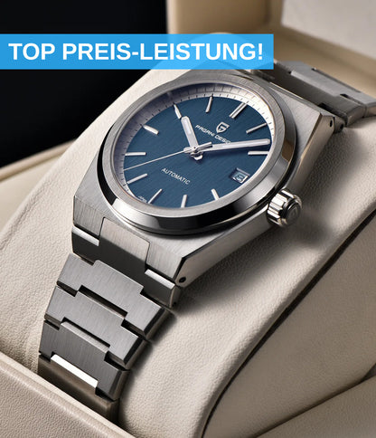 Pagani Design PD1753 Herren Automatikuhr Armbanduhr Saphirglas Edelstahl 38mm