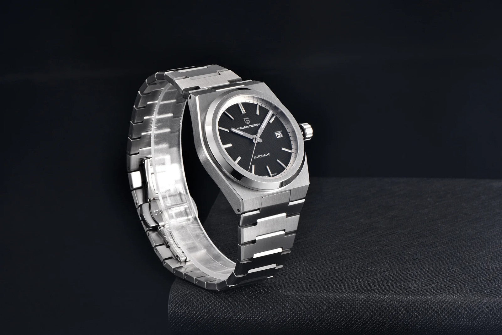 Pagani Design PD1753 Herren Automatikuhr Armbanduhr Saphirglas Edelstahl 38mm