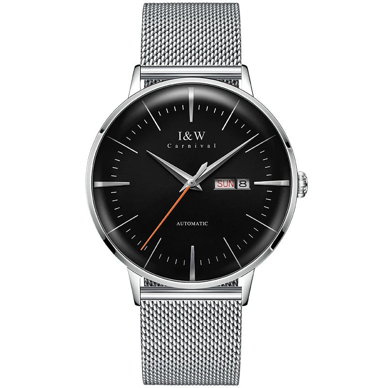 Herren Luxus Automatik Uhr Armbanduhr Saphirglas Edelstahl 42mm 3bar