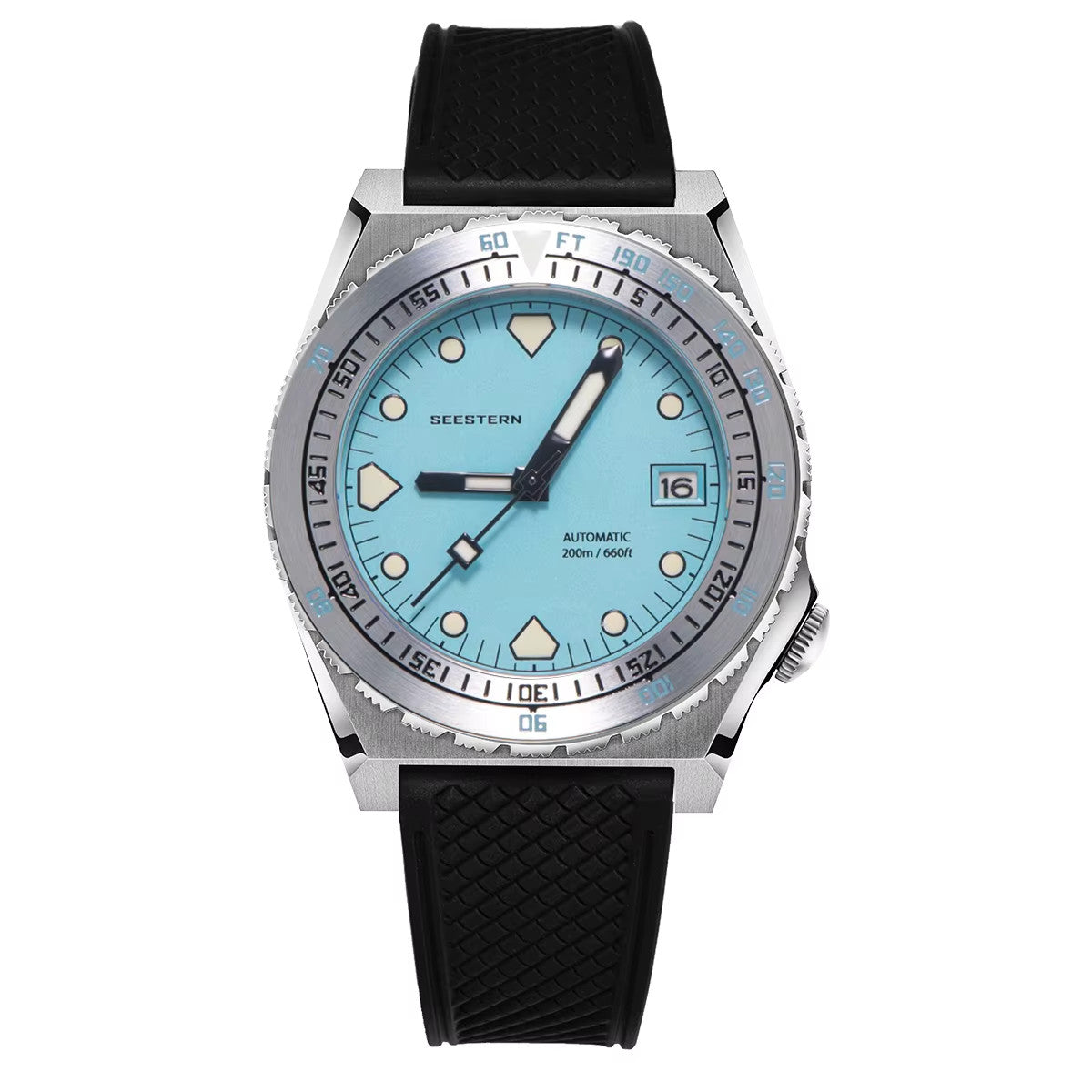 Seestern Taucher Uhr SUB600T Automatikuhr Saphirglas Edelstahl 200m Wasserdicht