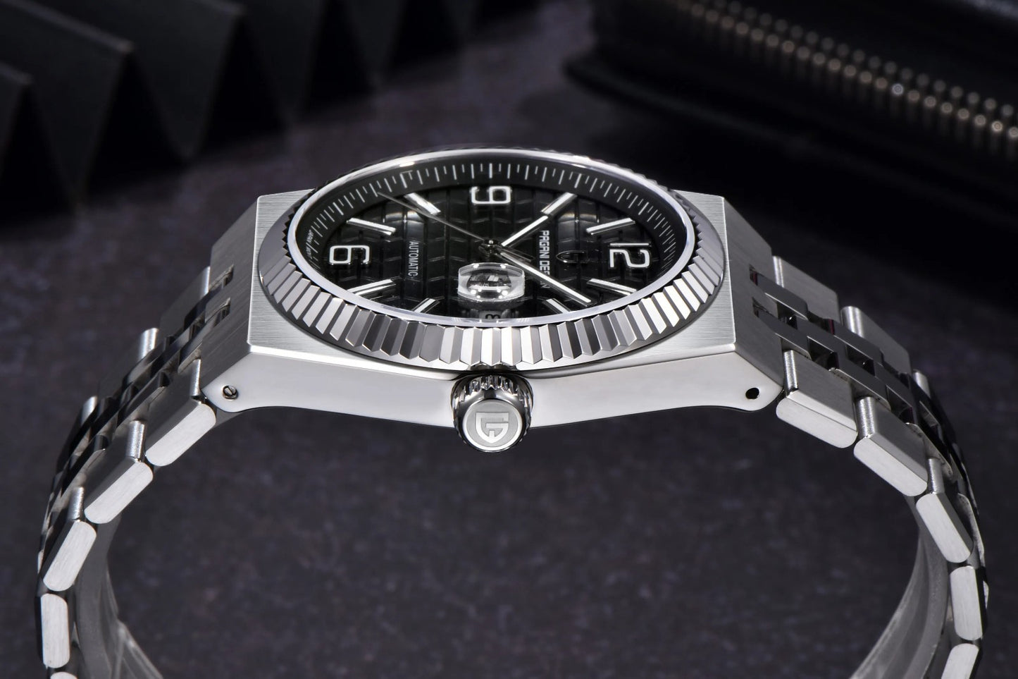 Pagani Design PD-YS027 Herren Automatik Armbanduhr Edelstahl Saphirglas 40mm