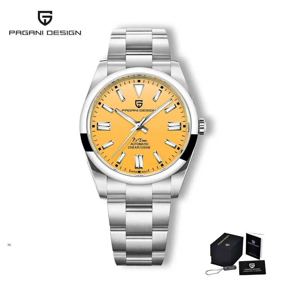 Pagani Design PD-1690 Automatikuhr Herren Edelstahl mit Datum 39 mm Seiko NH35
