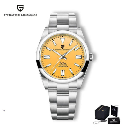 Pagani Design PD-1690 Automatikuhr Herren Edelstahl mit Datum 39 mm Seiko NH35