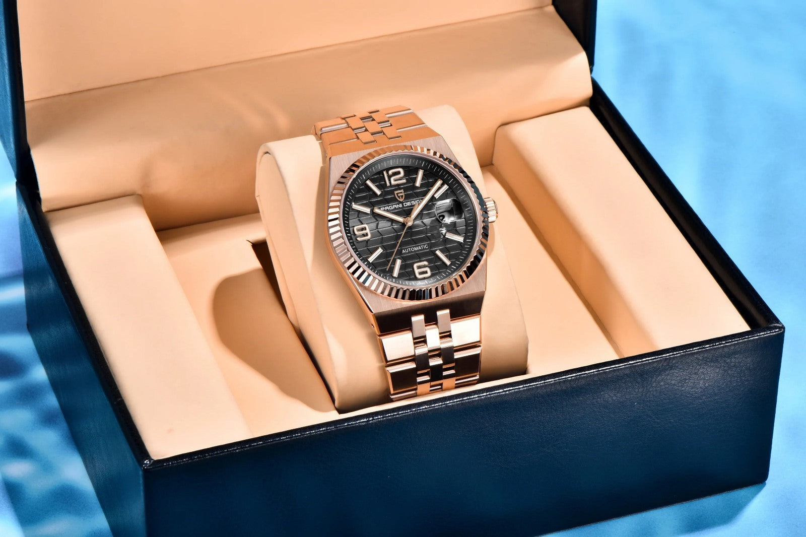 Pagani Design PD-YS027 Herren Automatik Armbanduhr Edelstahl Saphirglas 40mm