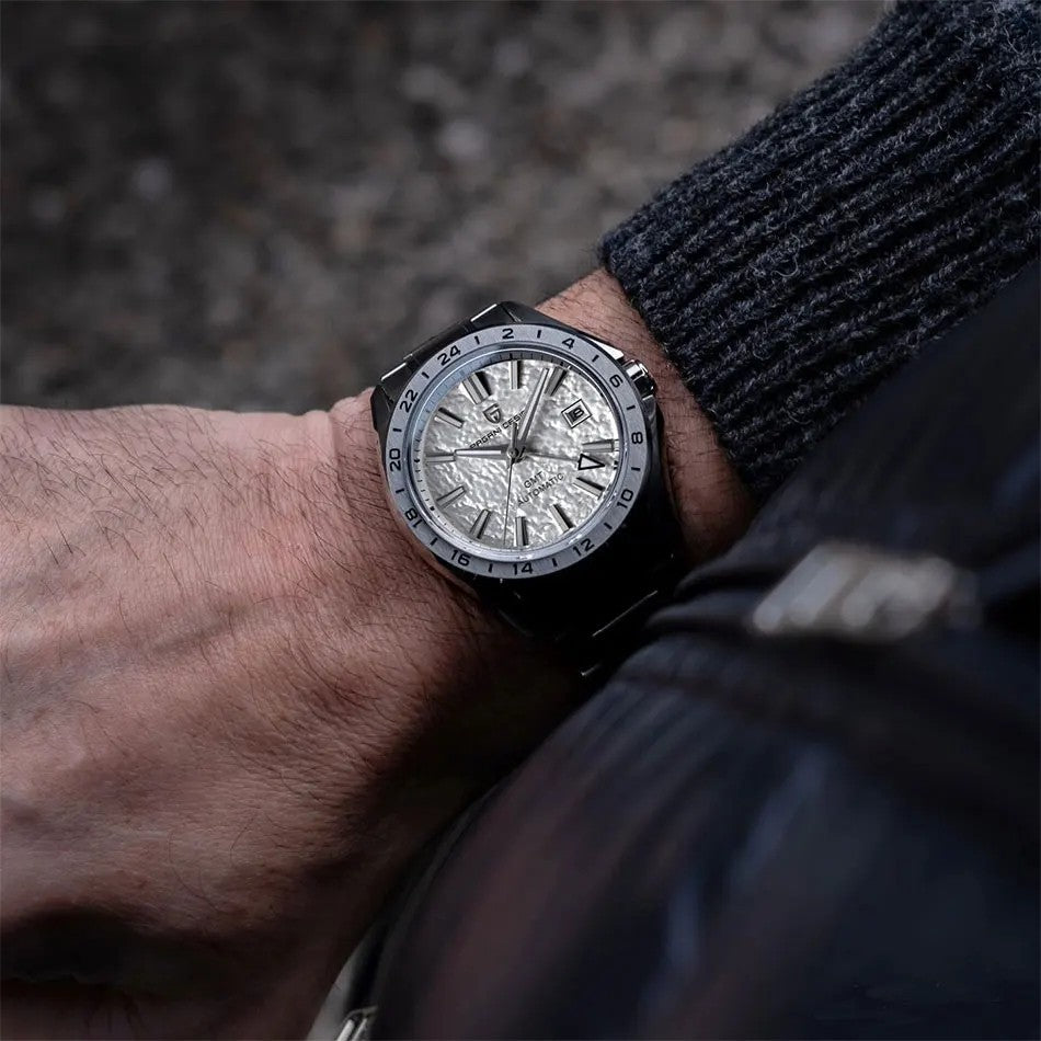 Pagani Design PD-1792 GMT Automatikuhr Herren Edelstahl 39mm Saphirglas