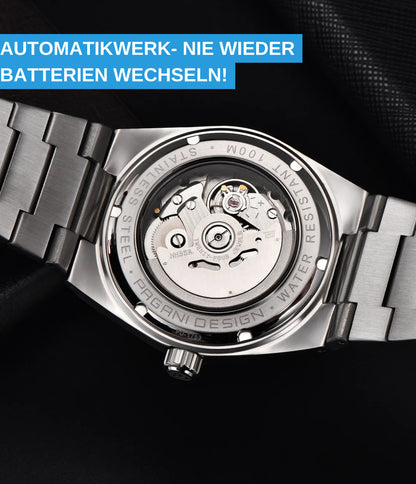 Pagani Design PD1753 Herren Automatikuhr Armbanduhr Saphirglas Edelstahl 38mm