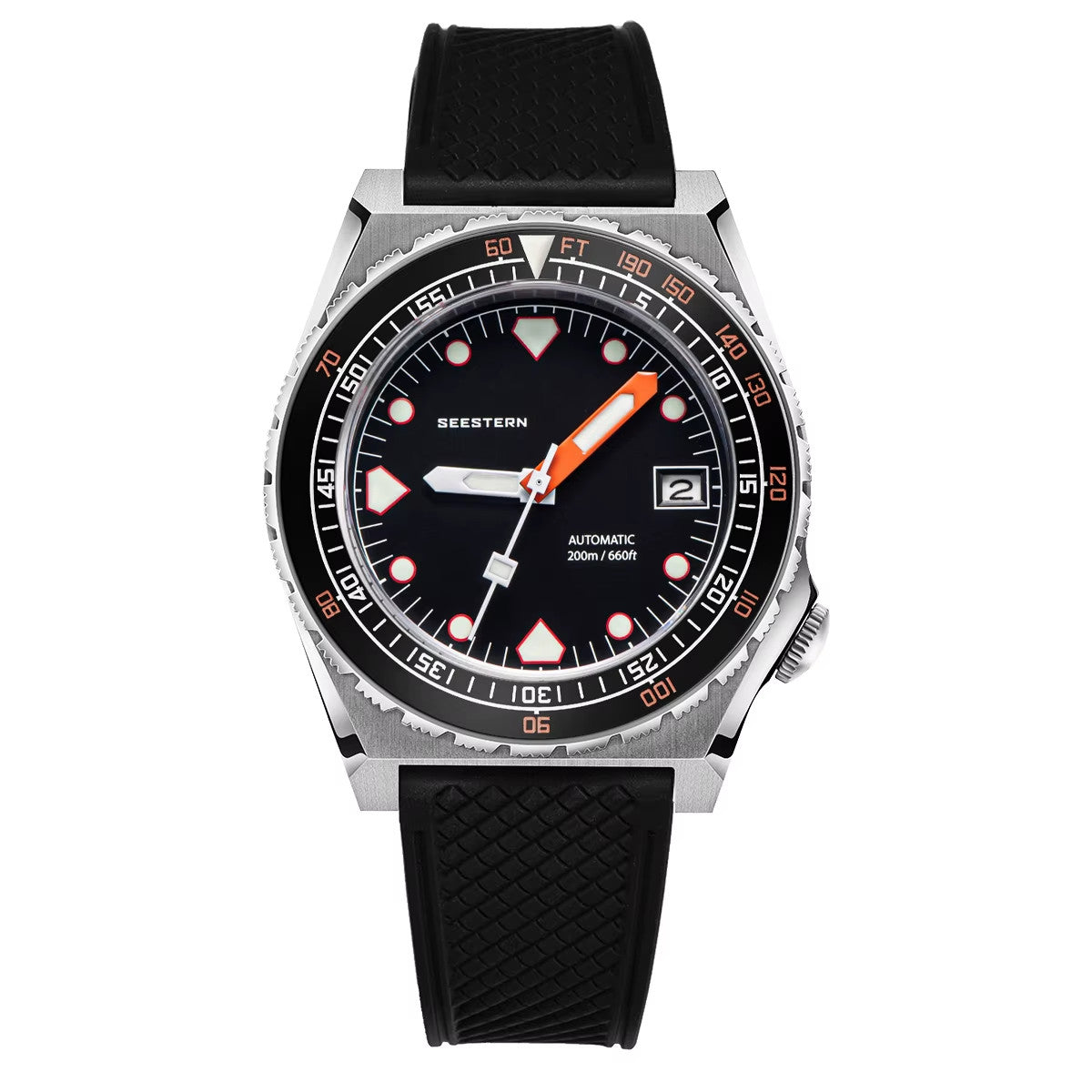 Seestern Taucher Uhr SUB600T Automatikuhr Saphirglas Edelstahl 200m Wasserdicht