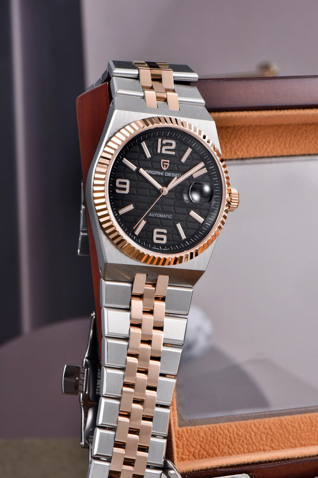 Pagani Design PD-YS027 Herren Automatik Armbanduhr Edelstahl Saphirglas 40mm