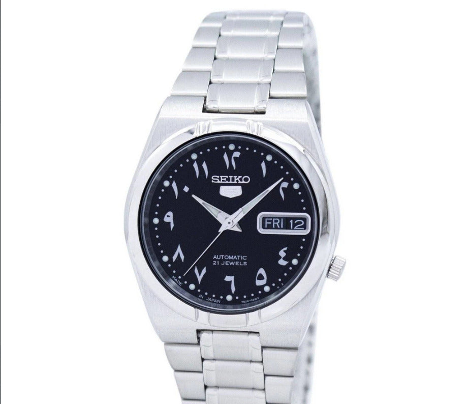 SEIKO 5 SNK063J5 Automatik Uhr Herren| FULL-SET | Schwarzes Ziffernblatt |NEU! ✅