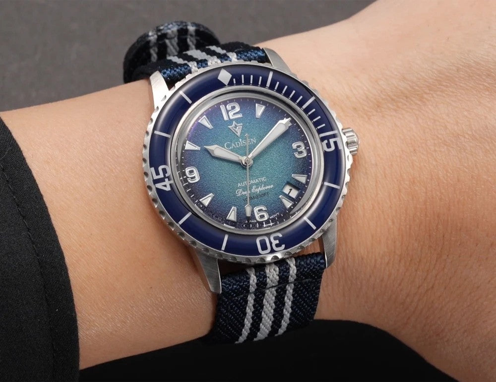 Cadisen Automatik Uhr Herren Armbanduhr Edelstahl 42mm Mineralglas 10bar Datum