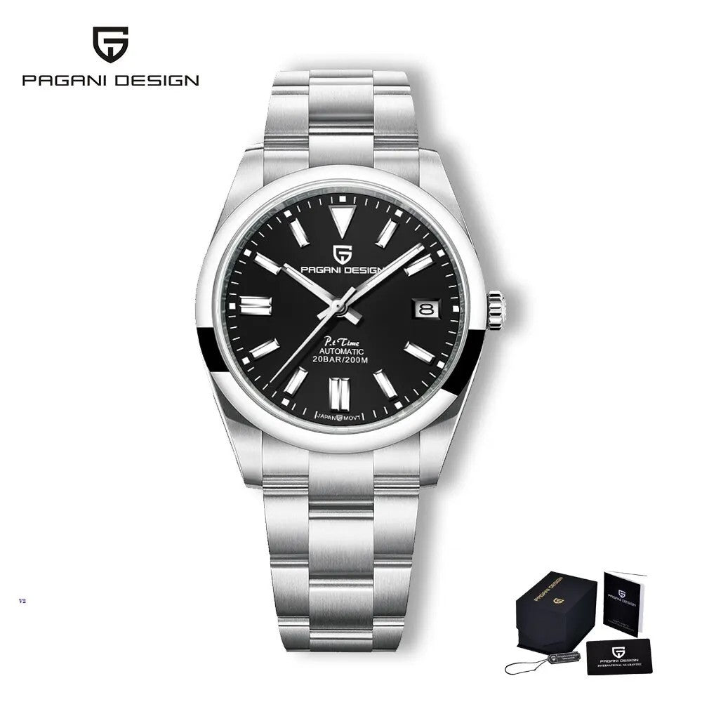 Pagani Design PD-1690 Automatikuhr Herren Edelstahl mit Datum 39 mm Seiko NH35