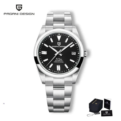 Pagani Design PD-1690 Automatikuhr Herren Edelstahl mit Datum 39 mm Seiko NH35