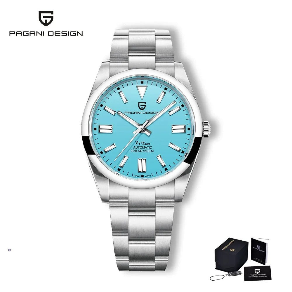 Pagani Design PD-1690 Automatikuhr Herren Edelstahl mit Datum 39 mm Seiko NH35