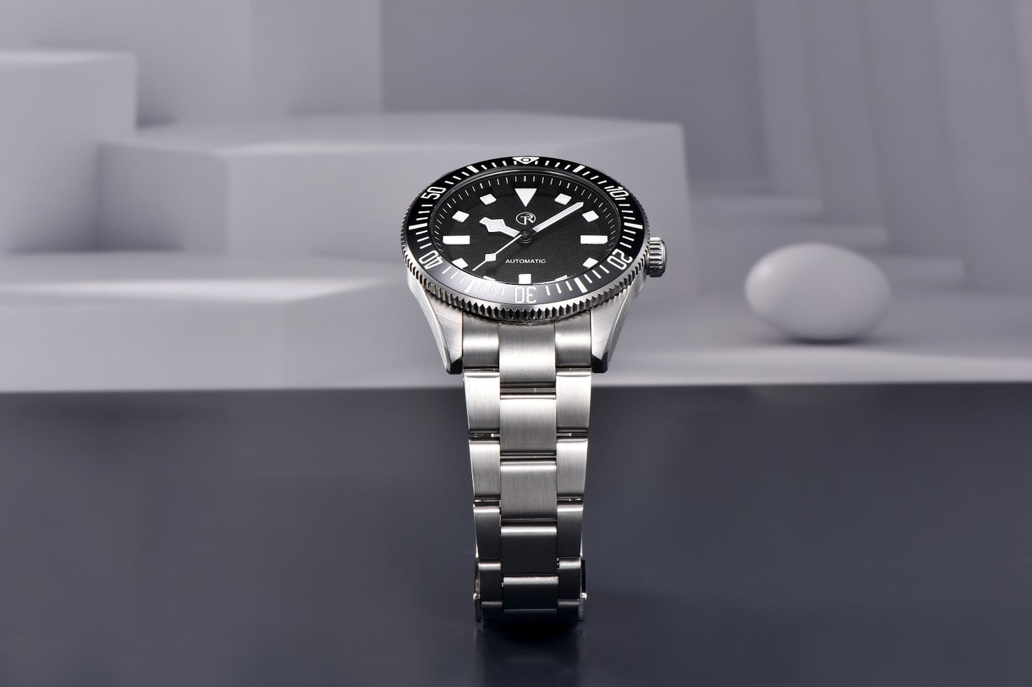 RollTimi Automatikuhr Seiko NH35 Edelstahl Saphirglas Datum 42mm