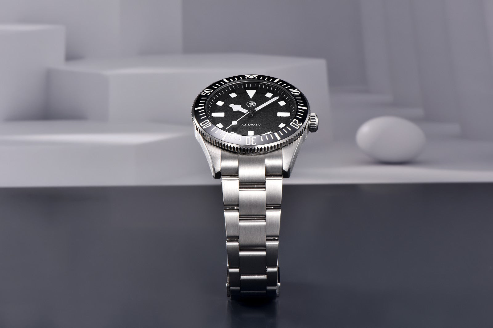 RollTimi Automatikuhr Seiko NH35 Edelstahl Saphirglas Datum 42mm