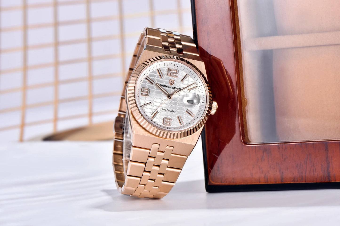 Pagani Design PD-YS027 Herren Automatik Armbanduhr Edelstahl Saphirglas 40mm