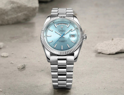 Cadisen DD40 Luxus Automatikuhr Herren Armbanduhr 40mm Edelstahl Saphirglas