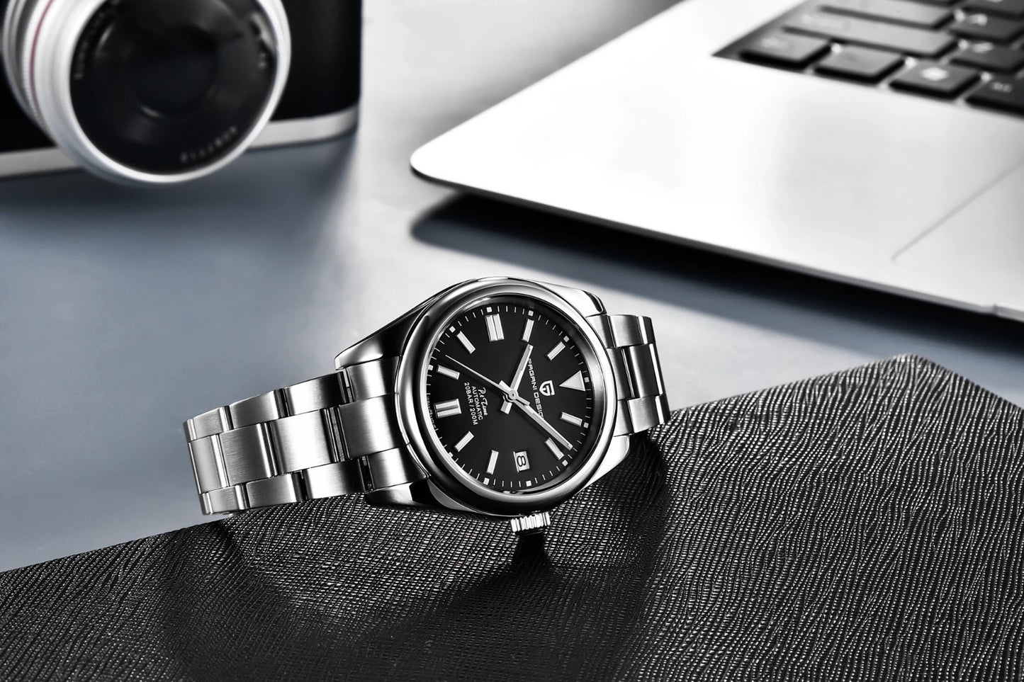 Pagani Design PD-1690 Automatikuhr Herren Edelstahl mit Datum 39 mm Seiko NH35