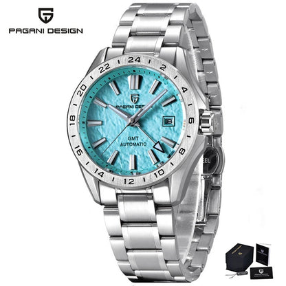 Pagani Design PD-1792 GMT Automatikuhr Herren Edelstahl 39mm Saphirglas