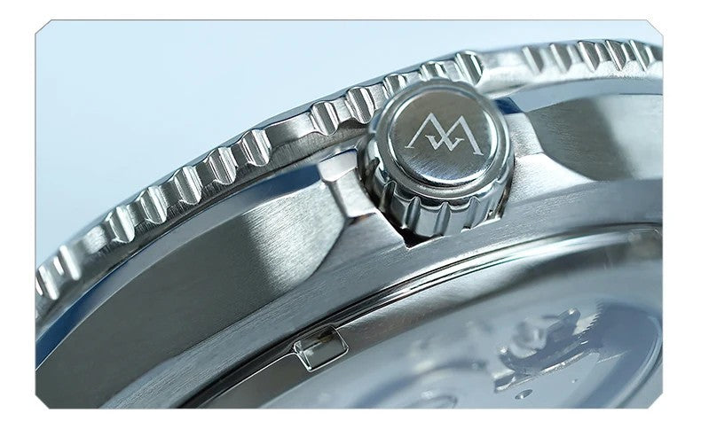 Welly Merck Luxus Herren Automatikuhr Armbanduhr 41mm Saphirglas Edelstahl
