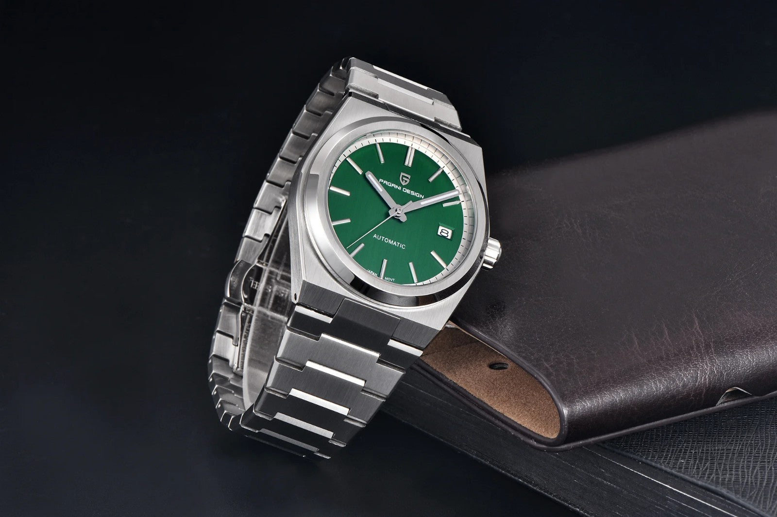 Pagani Design PD1753 Herren Automatikuhr Armbanduhr Saphirglas Edelstahl 38mm