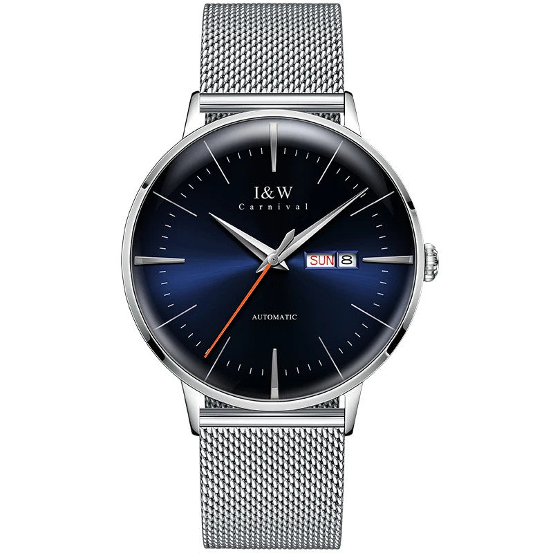 Herren Luxus Automatik Uhr Armbanduhr Saphirglas Edelstahl 42mm 3bar
