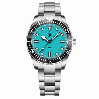 RollTimi Automatikuhr Seiko NH35 Edelstahl Saphirglas Datum 42mm