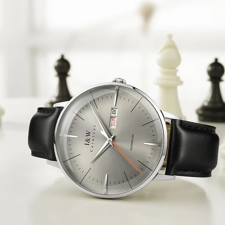 Herren Luxus Automatik Uhr Armbanduhr Saphirglas Edelstahl 42mm 3bar