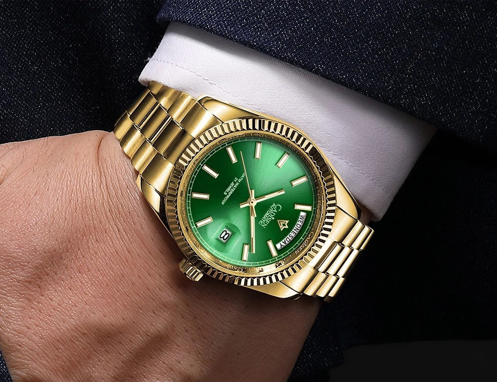 Cadisen DD40 Luxus Automatikuhr Herren Armbanduhr 40mm Edelstahl Saphirglas