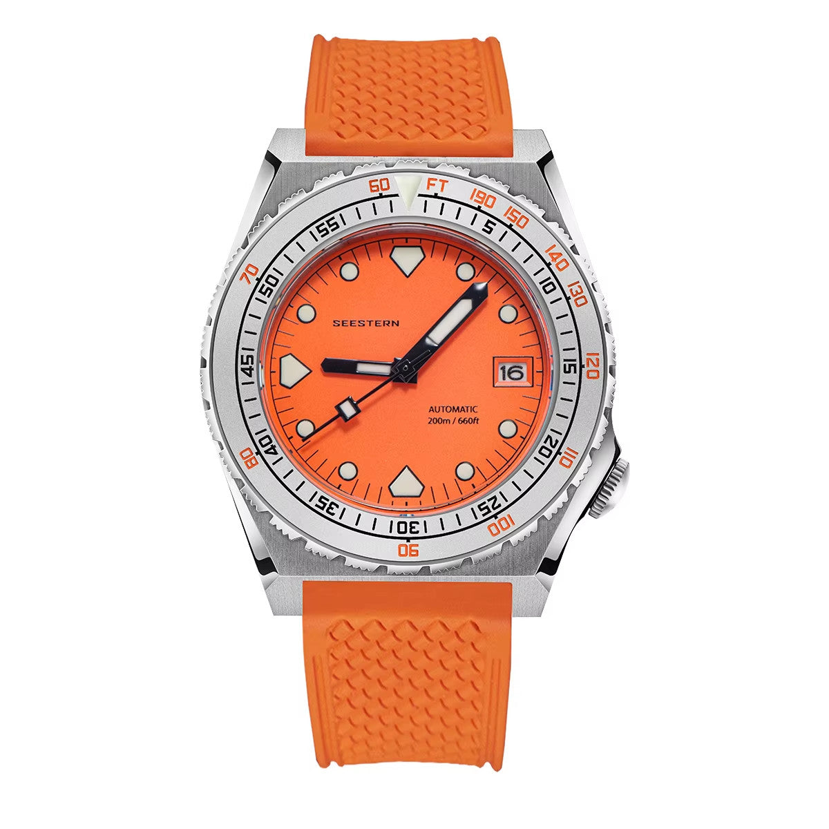 Seestern Taucher Uhr SUB600T Automatikuhr Saphirglas Edelstahl 200m Wasserdicht