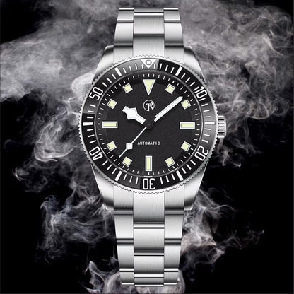 RollTimi Automatikuhr Seiko NH35 Edelstahl Saphirglas Datum 42mm