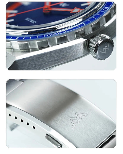 Welly Merck Luxus Herren Automatikuhr Armbanduhr 41mm Saphirglas Edelstahl