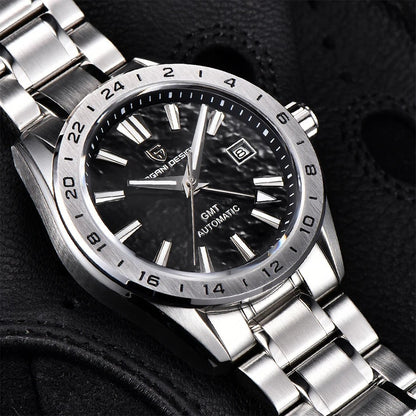 Pagani Design PD-1792 GMT Automatikuhr Herren Edelstahl 39mm Saphirglas