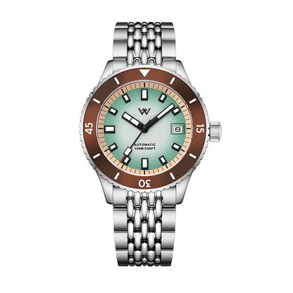 Welly Merck Luxus Herren Automatikuhr Armbanduhr 41mm Saphirglas Edelstahl