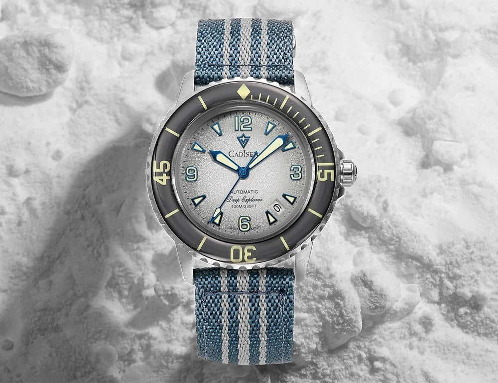 Cadisen Automatik Uhr Herren Armbanduhr Edelstahl 42mm Mineralglas 10bar Datum