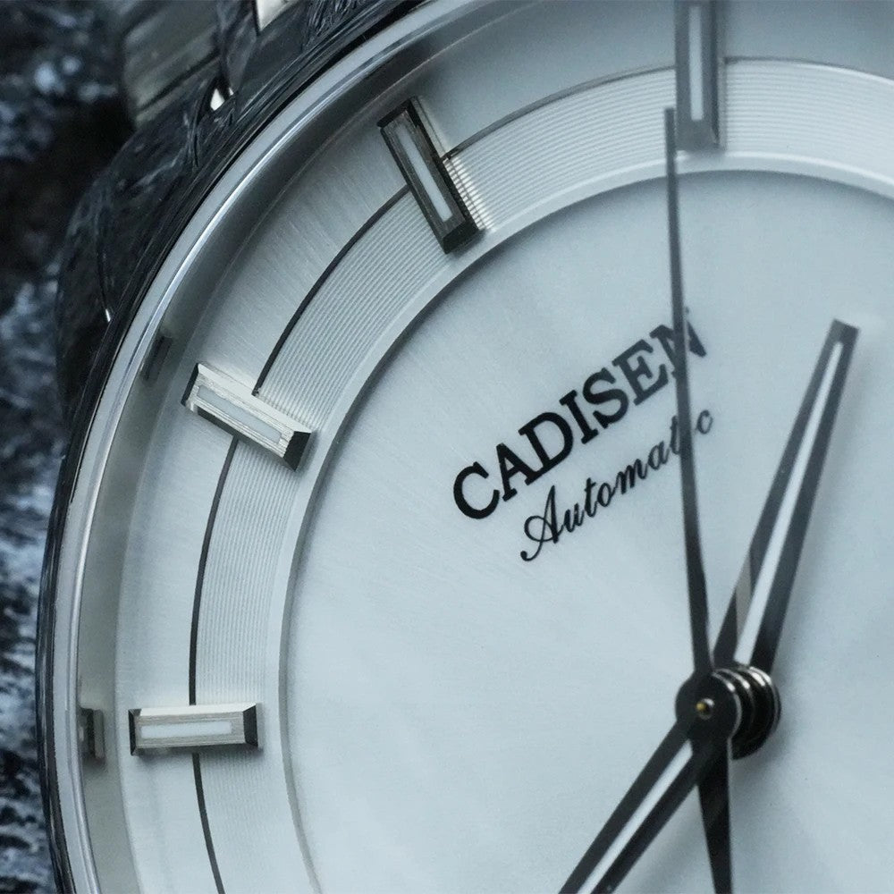 Cadisen Automatikuhr Herren Luxus Armbanduhr Edelstahl Saphirglas 42mm Datum